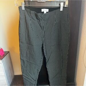 Black & white checkered dress pant/slacks